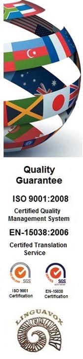 A DEDICATED LONDON TRANSLATION SERVICES COMPANY WITH ISO 9001 & EN 15038/ISO 17100